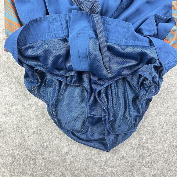 Adidas Board Shorts Mens Medium Blue Orange Mesh Lined Swim Trunks Beach Surf - Picture 10 of 13